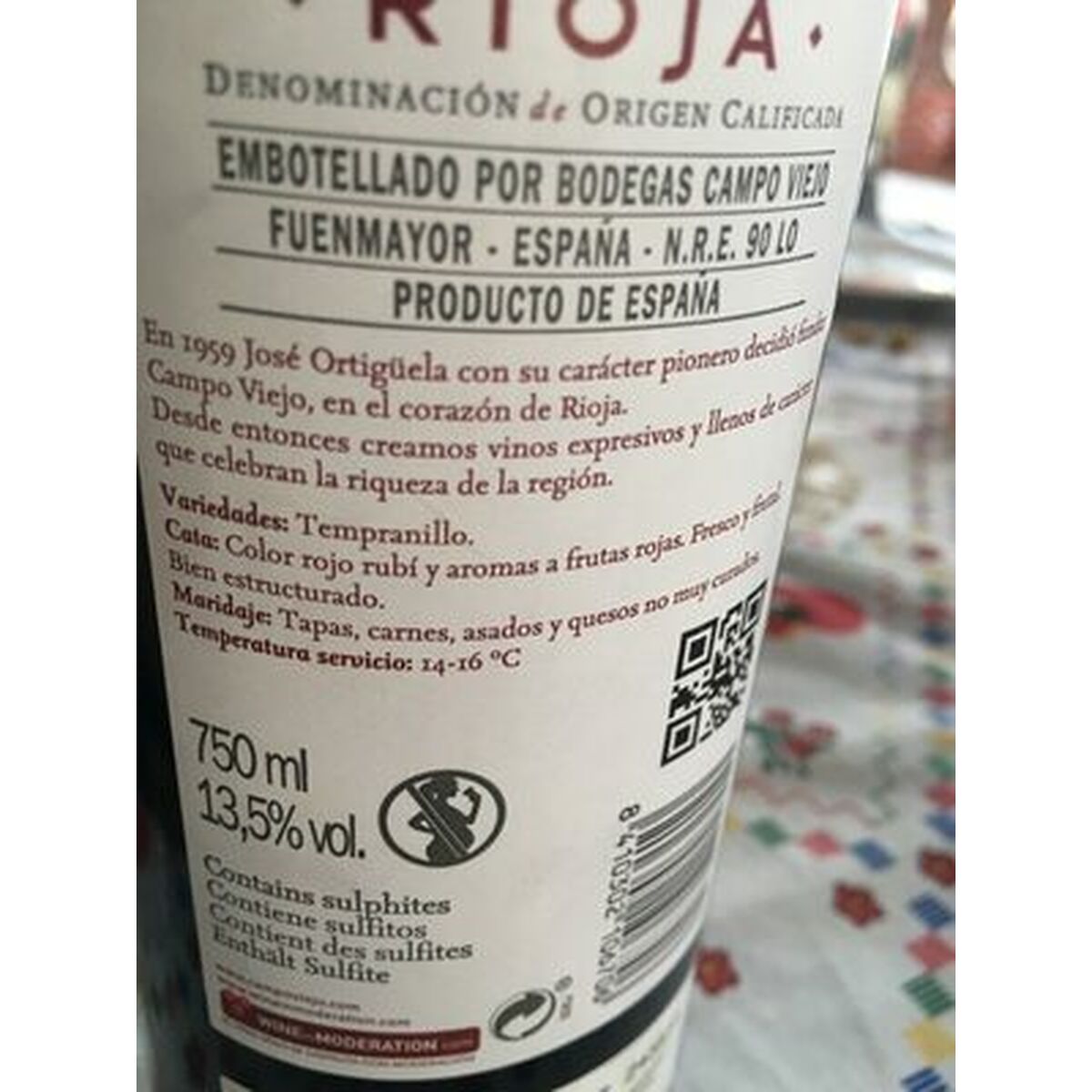 Vin rouge Campo Viejo 1,2 kg